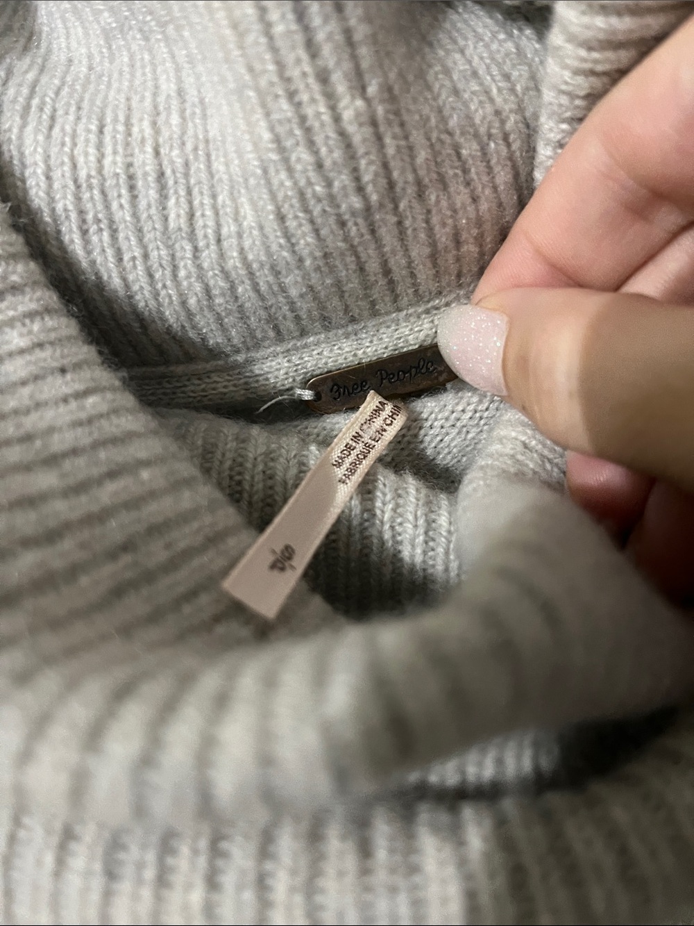 Free People Cashmere Cowl Neck Sweater - Picture 2 of 9